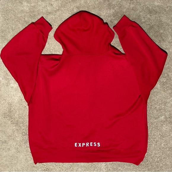 Vintage Red "Expresss Athlétique" Hoodie - Picture 3 of 5
